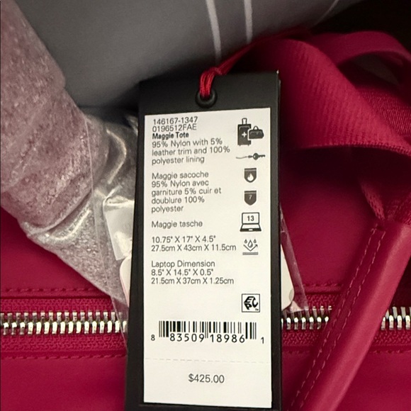 Tumi Women's Fuchsia Tote Bag - Picture 2 of 4